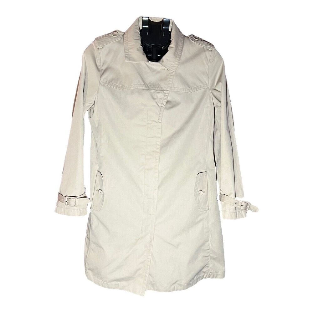 TALBOTS Petites Women's 10P Biege‎ Trench Coat